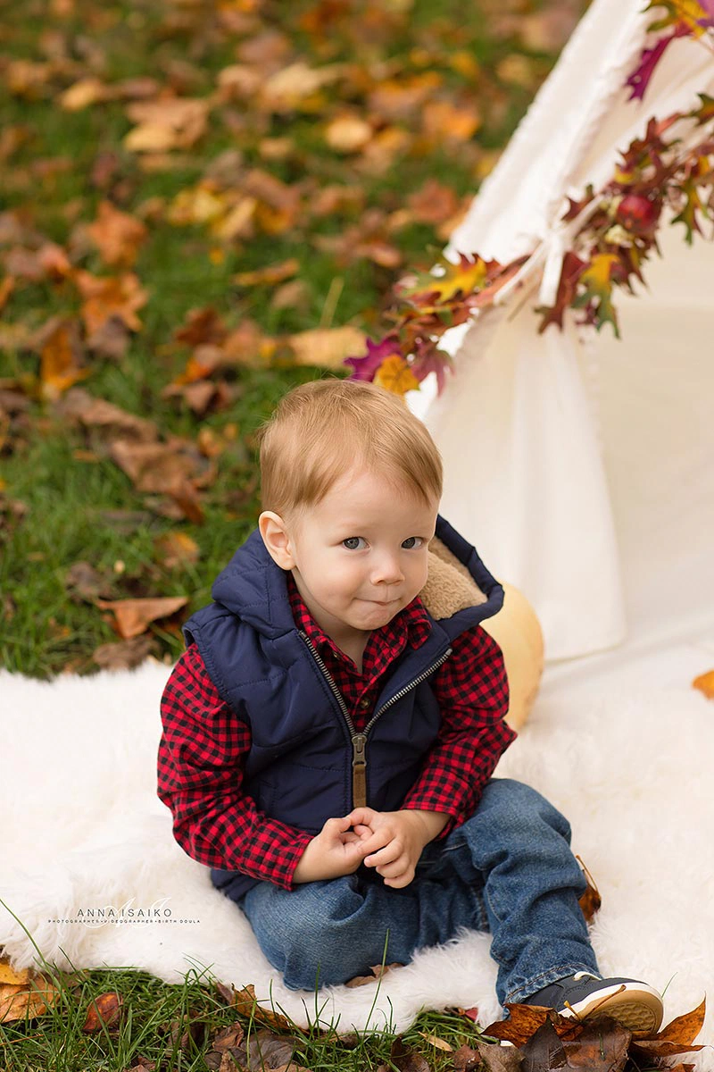 Children autumn photo session in Strasbourg