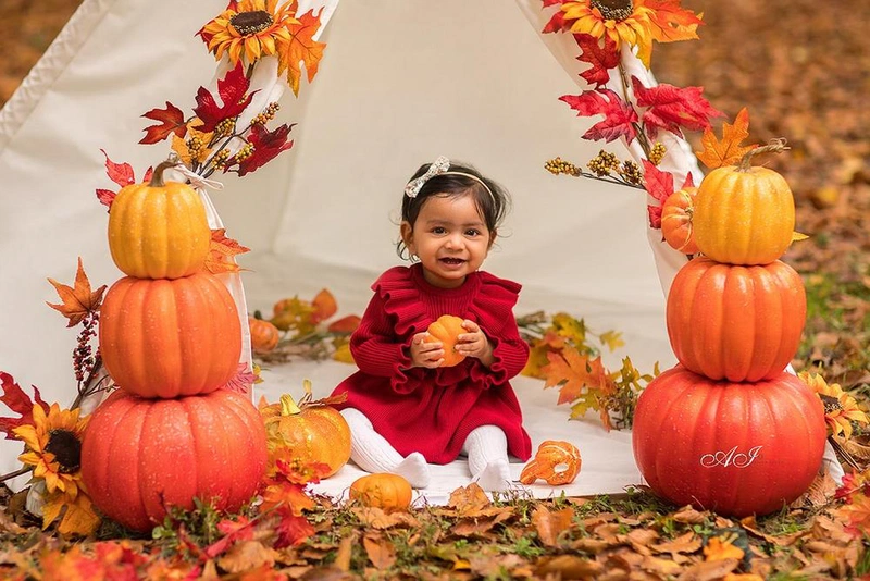 Children autumn photo session in Strasbourg