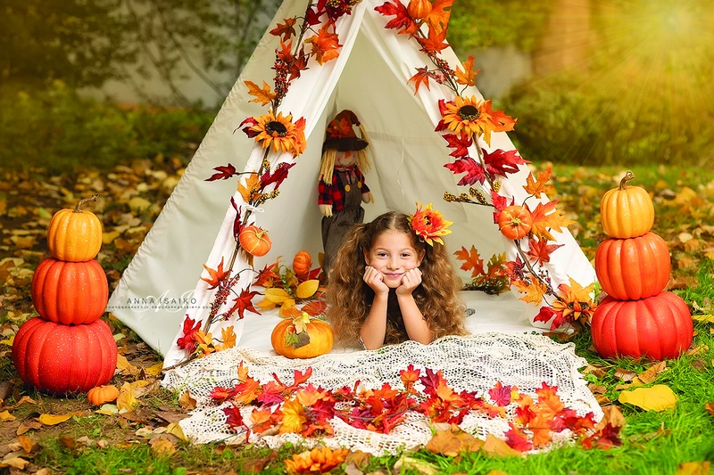 Children autumn photo session in Strasbourg
