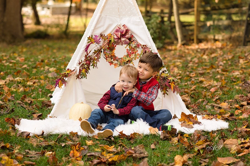 Children autumn photo session in Strasbourg
