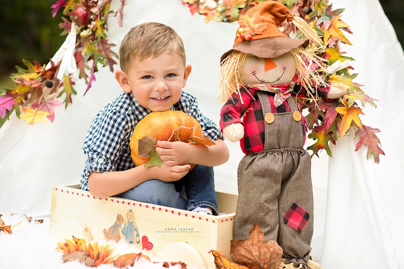 Children autumn photo session in Strasbourg