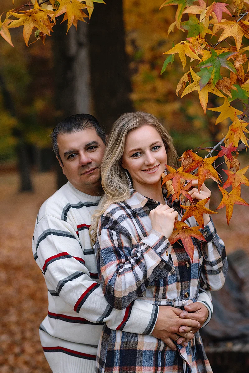 Autumn portrait detail from a Washington DC photo session
